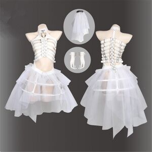Skull Bride Vinyl Cosplay Boudoir Set